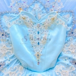 Blue Bird Ballet Costume For Adult Golden Trims High-End #T0530