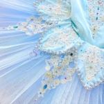 Blue Bird Ballet Costume For Adult Golden Trims High-End #T0530