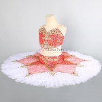 Professional Paquita Tutu Red Costumes Ballet Stager 2 Pieces #T0534