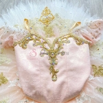 Sugar Plum Fairy Pink Ballet Tutu Costumes Golden Trims #T0537