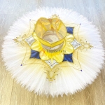 Le Corsaire Yellow Pancake Dance Costumes For Ballet 2 Piece #T0542