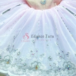 Pink Sugar Plum Fairy Ballet Professional Tutu Decorate Silver #T0546