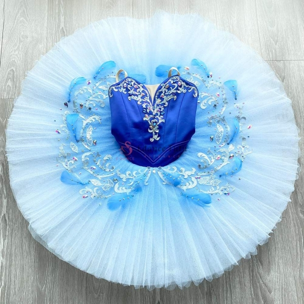 Blue Bird Ballet Professional Tutu Blue Gradient Color #T0551