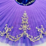 Purple Fairy Professional Ballet Tutu Silver Trims / Edge #T0574