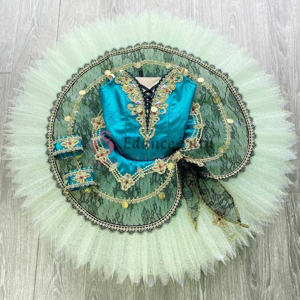 Esmeralda Green Dance Costumes For Yagp Ballet #T0580