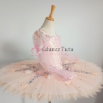 Long Sleeve Pink Flower Fairy Ballet Costume Competition Yagp Tutu #T0586