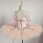 Long Sleeve Pink Flower Fairy Ballet Costume Competition Yagp Tutu #T0586