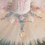 Long Sleeve Pink Flower Fairy Ballet Costume Competition Yagp Tutu #T0586