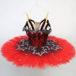 Paquita Red & Black Ballet Tutu Professional Yagp Cosutmes #T0587