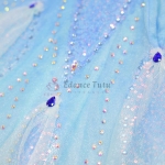 Competition-level Blue Bird Ballet Professional Tutu With Feather Pattern #T0597