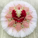 Dance Tutu For Ballet Red White Fit Don Quixote Competition-level #T0607