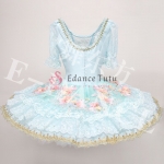 Competition Fairy Doll Ballet Tutu Professional With Flower #T0639