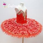 Red Ballet Costume Don Quixote, Esmeralda Professional Ballet Tutu