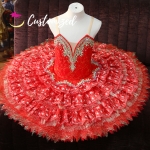 Red Ballet Costume Don Quixote, Esmeralda Professional Ballet Tutu