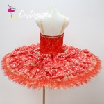 Red Ballet Costume Don Quixote, Esmeralda Professional Ballet Tutu